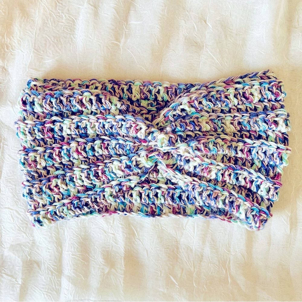 Crochet Headband, Head Wrap, Ear Warmer - Multi-color